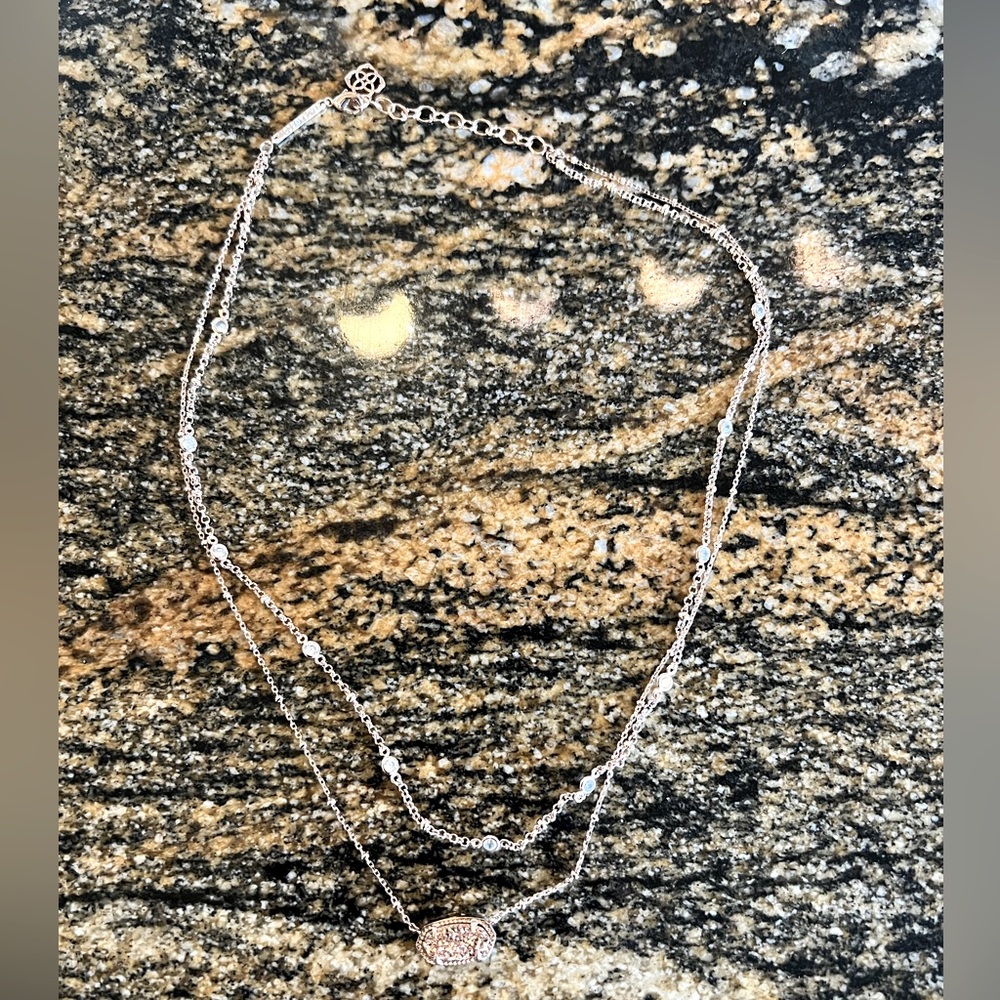 NWOT Kendra Scott Druzy Elisa Necklace